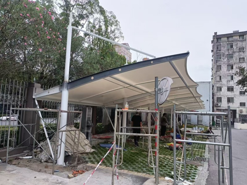 京口区推拉雨棚定制厂家，仓库通道、卸货区移动伸缩棚搭建